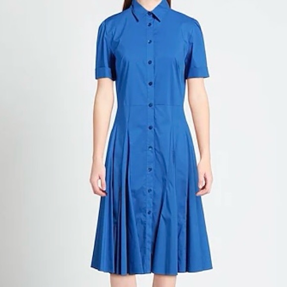 PUROTATTO Blue midi dress Italy  42 US 6 - Picture 10 of 12